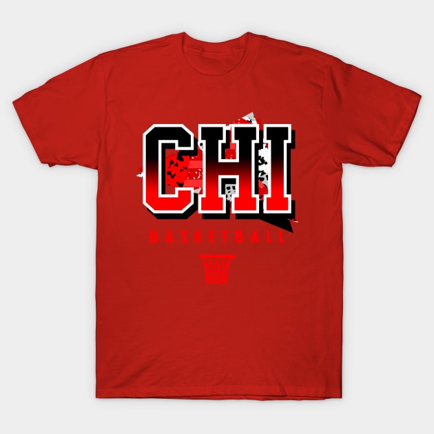 Chicago Basketball Retro T-Shirt by funandgames